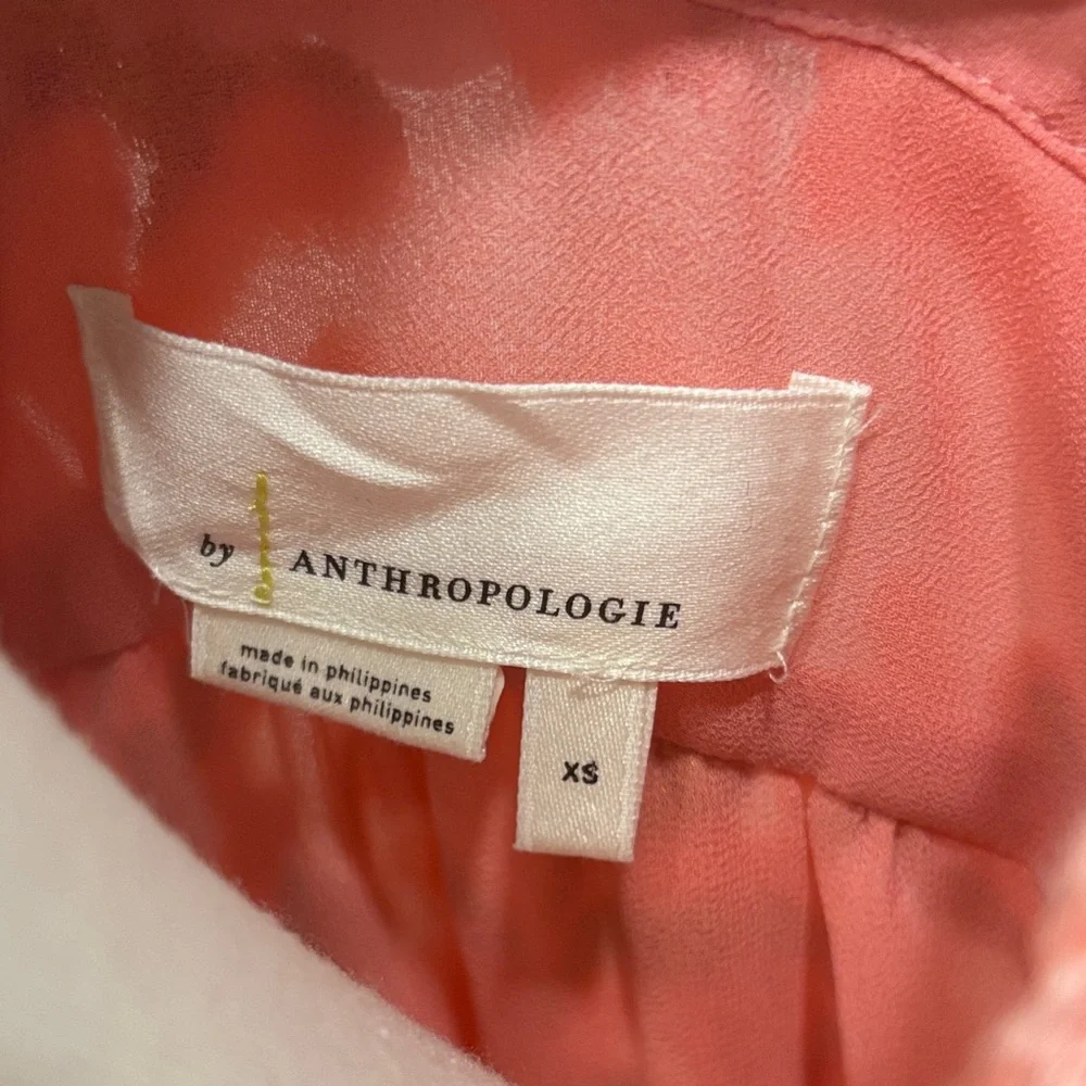 EUC Anthropologie Pink and Gold Blouse - Picture 2 of 10